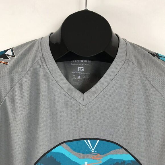 San Jose Sharks Open Water Promo Jersey Men's Medium Jeff McMillan Hockey NHL - Picture 3 of 11